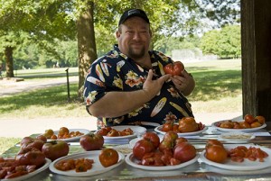 (Photo/Todd Feeback) James Worley, Tomato man